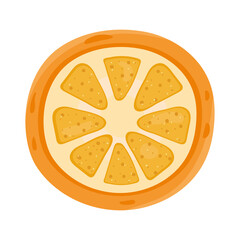 half orange fruit