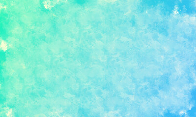 Abstract background pattern with soft gradients in blue and turquoise with watercolors 