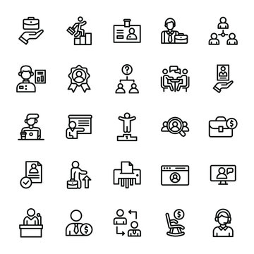 job and employee icon illustration vector graphic