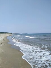 waves on the black sea beach