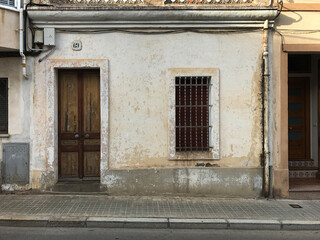 Fototapeta premium Old building on the streets of Vilissar de Dalt Spain