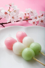 花見団子　桜　　春イメージ