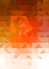 Intersecting shapes design on white background. Abstract minimalistic wallpaper. Colorful geometric template.