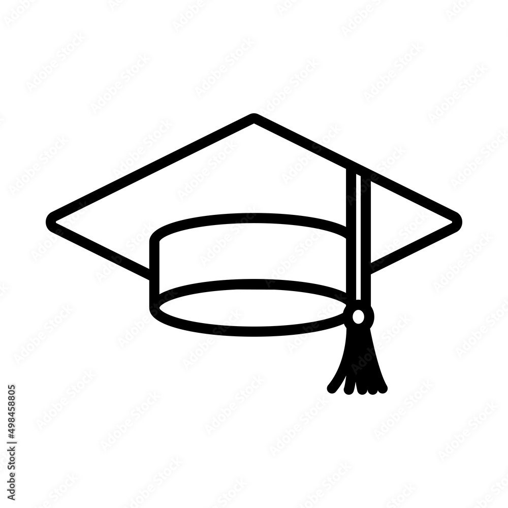 Canvas Prints graduation cap icon