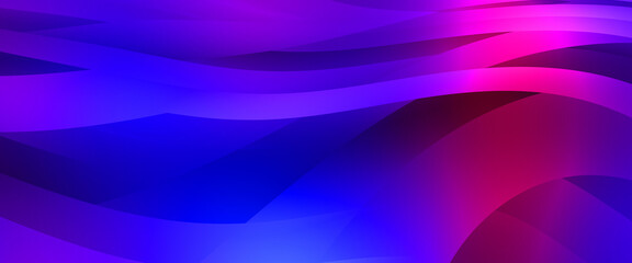 Abstract background with colorful gradient. Vibrant graphic wallpaper with stripes design. Fluid 2D illustration of modern movement.