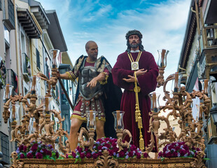 Semana santa de Valladolid, paso  portado de Jesús de Medinaceli de 2012