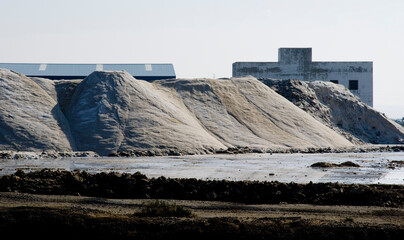 salt mining, sanlucar de barrameda, cadiz, andalucia, Spain © charles