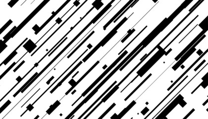 Diagonal abstract lines, glitch pattern - obrazy, fototapety, plakaty