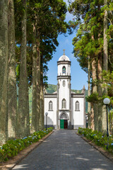Saint Nicholas church at Sete Cidades, Sao Miguel, Azores