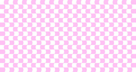 Optical illusion. Distorted chessboard