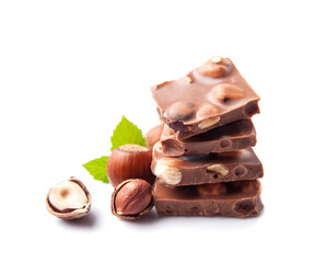 Chocolate with filbert nuts