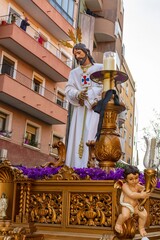 Fototapeta na wymiar Father Jesus of the captive, holy week in Hospitalet de Llobregat (Spain).