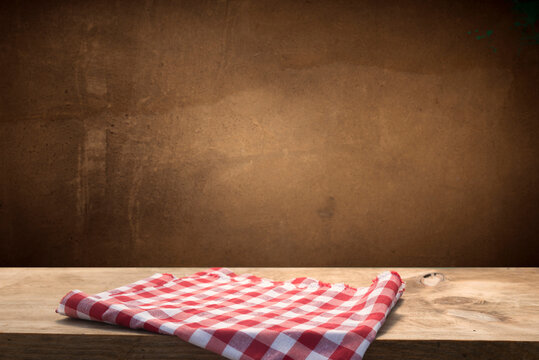 background of barrel and worn old table of wood