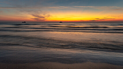 Fototapeta premium sunrise on the beach, Hua Hin, Thailand
