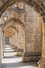 Colonnade at Winchester cathedral