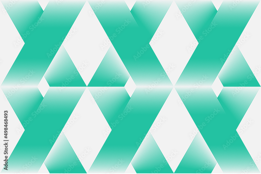 Aufkleber abstract geometric vector seamless pattern with transition effect.