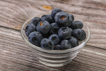 Ripe sweet tasty blueberries heap