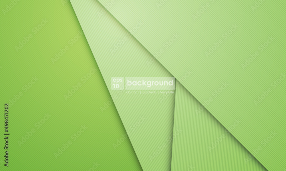 Poster abstract background green lines overlap layers