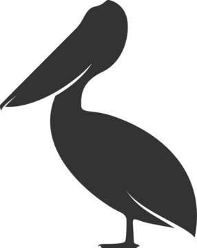 recommend clip art: Pelican Silhouette. Isolated Vector Animal Template for Logo Company, Icon, Symbol etc 