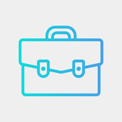 Bag icon in gradient style, use for website mobile app presentation