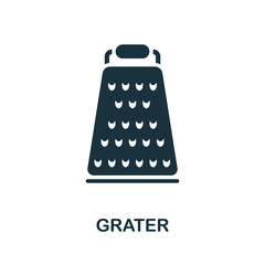 Grater icon. Simple element from kitchen collection. Creative Grater icon for web design, templates, infographics and more