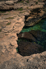 reef with crystal clear waters