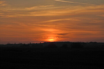 zachód słońca