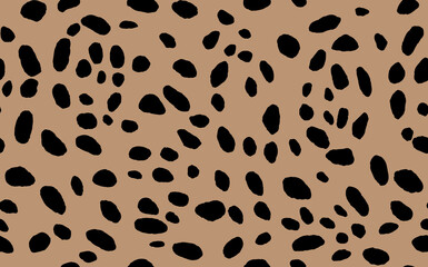 Abstract modern leopard seamless pattern. Animals trendy background. Color decorative vector stock illustration for print, card, postcard, fabric, textile. Modern ornament of stylized skin