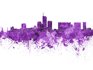 Obraz premium Essen skyline in watercolor background