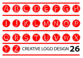 A to Z letter new logo and icon design template