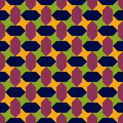 Geometric stars and hexagonal tessellation