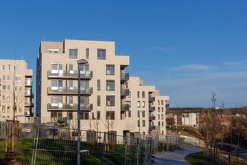 Fototapeta na wymiar modern architecture residential building condominium appartments development