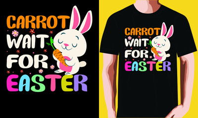Carrot with for Easter t-shirt design