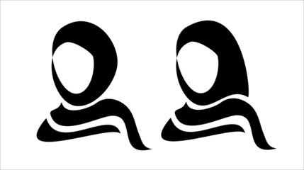 
logo, symbol, hijab, headscarf, face, muslim woman, muslim woman, covered head, icon, religion, culture, veil, veil, veil
