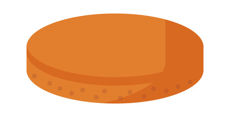 Pie sweet food. Vector illustration