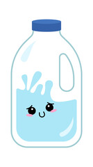 Cartoon character water canister. Vector illustration