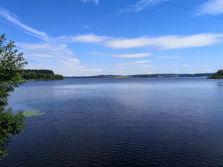 magical landscapes from the lipno dam in the bohemian forest czech republic,Europe