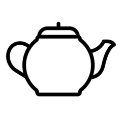 Teapot   Flat Icon Isolated On White Background