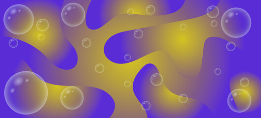 abstract background with blob liquid gradient and wavy pattern