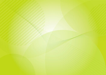 A4パンフレットなどに抽象曲線と円形グラデ背景