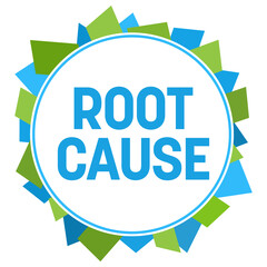 Root Cause Green Blue Random Shapes Circle 