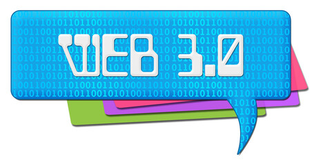 Web Three Point Zero Binary Colorful Comment Symbol 