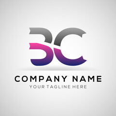 BC Logo Template Design. Creative Letter BC Modern Business Logo Vector Template .