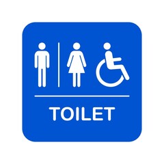 Restroom icon vector. symbol for web site Computer and mobile vector