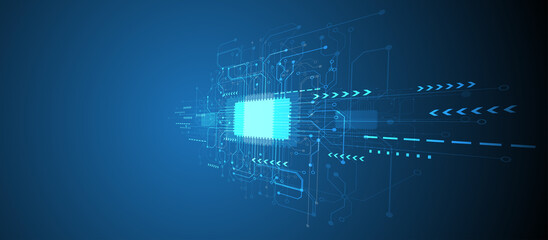 circuit board concept big data electronic connection specification format used as business background technology