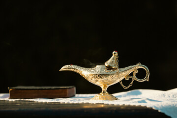 Festive greeting card for Muslim holy month Ramadan Kareem.