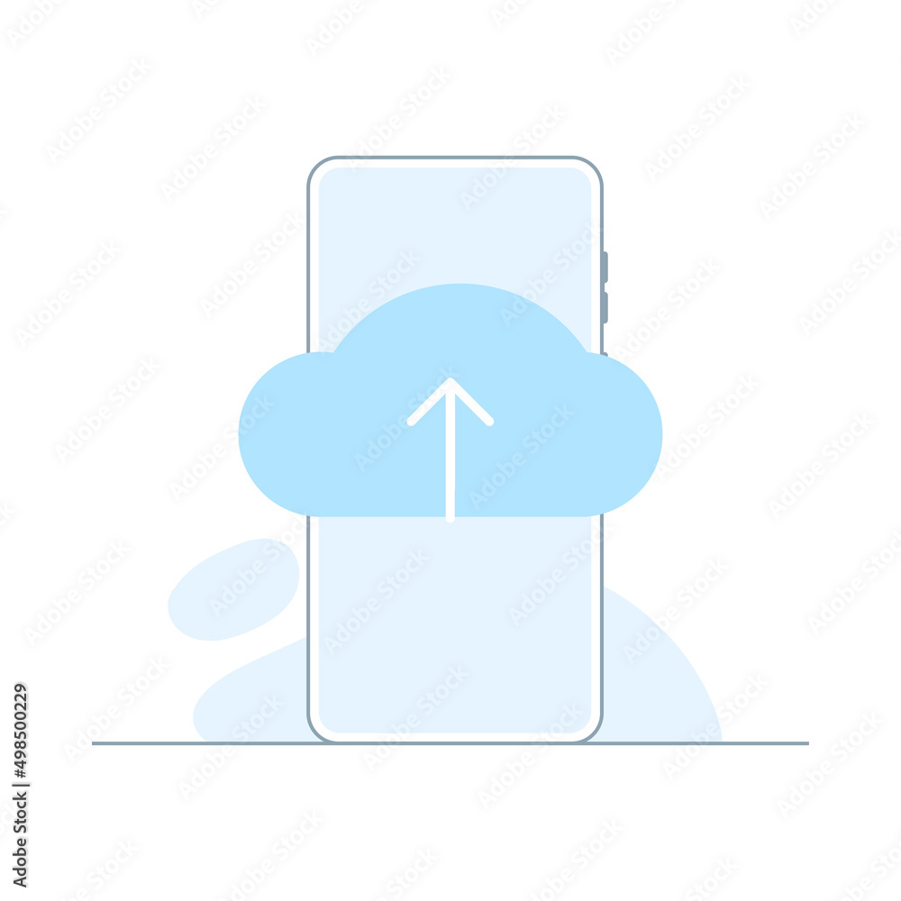 Poster upload vector icon, cloud storage symbol. vector illustration for web site or mobile app