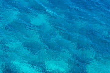 Pure turquoise seawater texture.