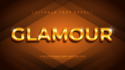 Gold editable text effect
