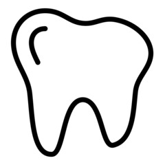 Tooth Flat Icon Isolated On White Background
